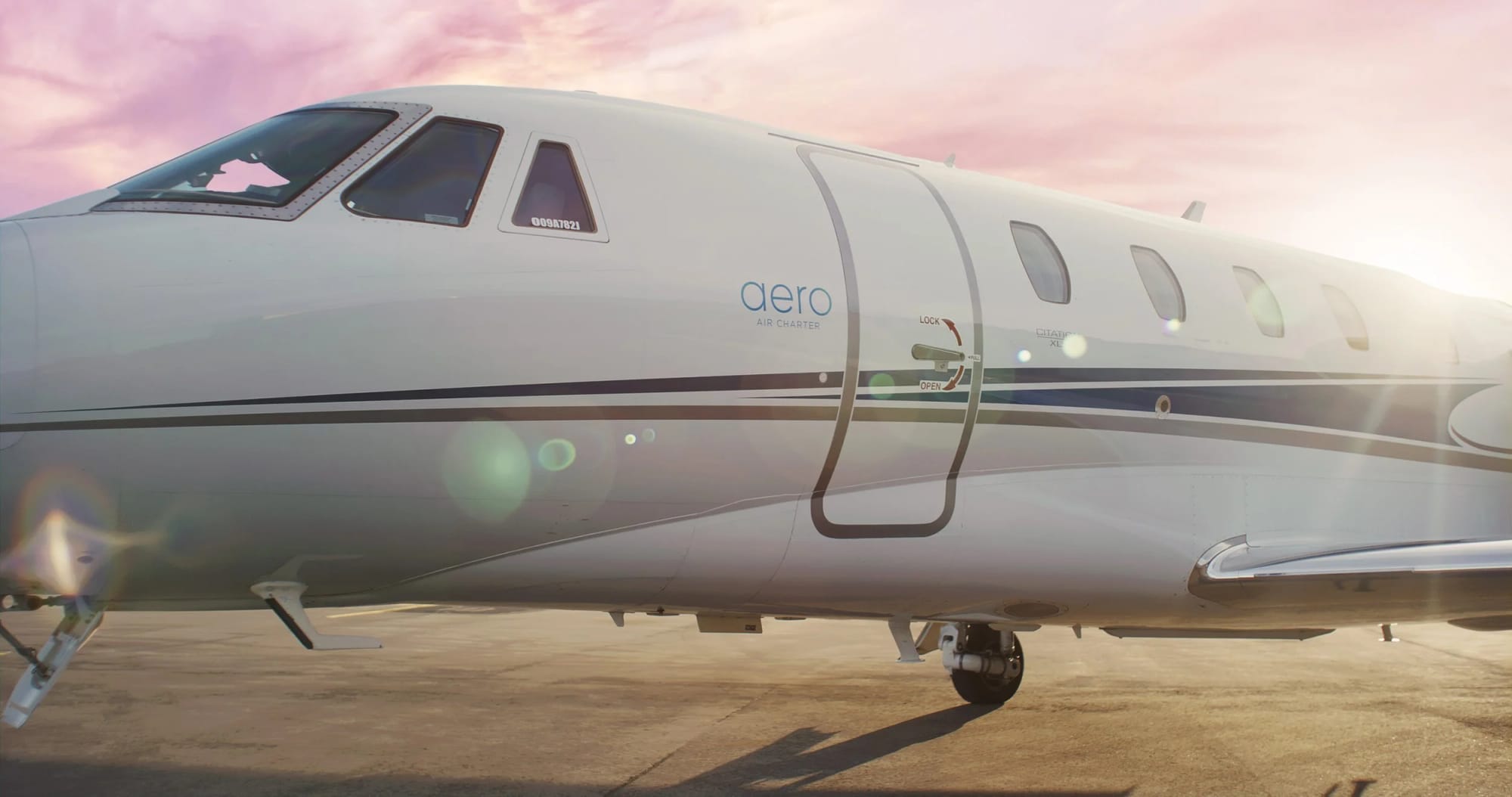 Aero Air Charter Citation in flight
